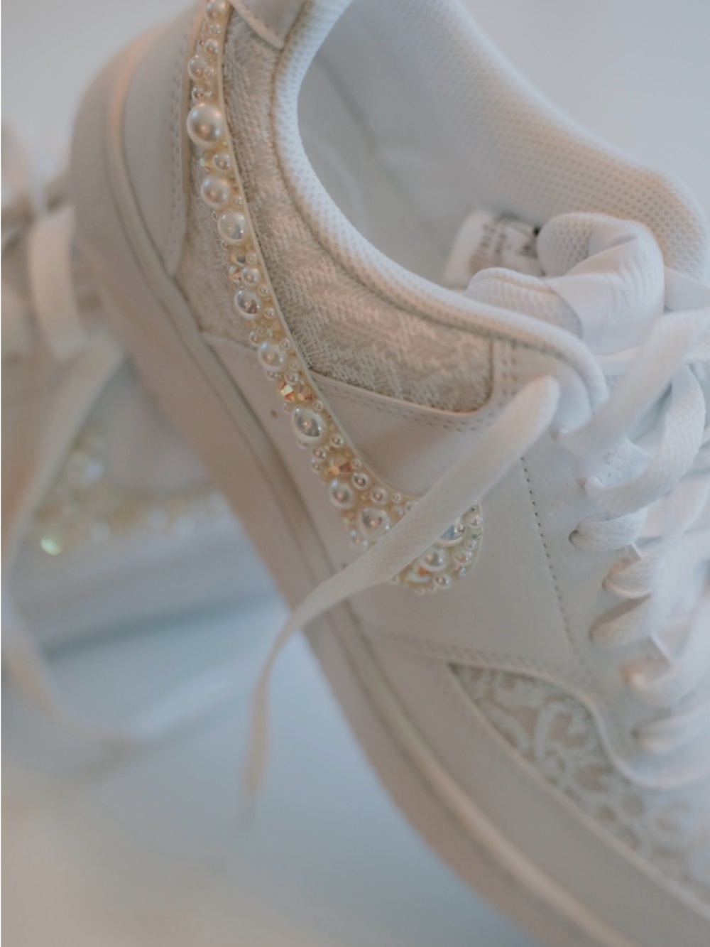 Nike Court Vision Low Next Nature Lace Bridal Wedding Sneaker